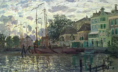 The Dam at Zaandam, Evening Claude Monet